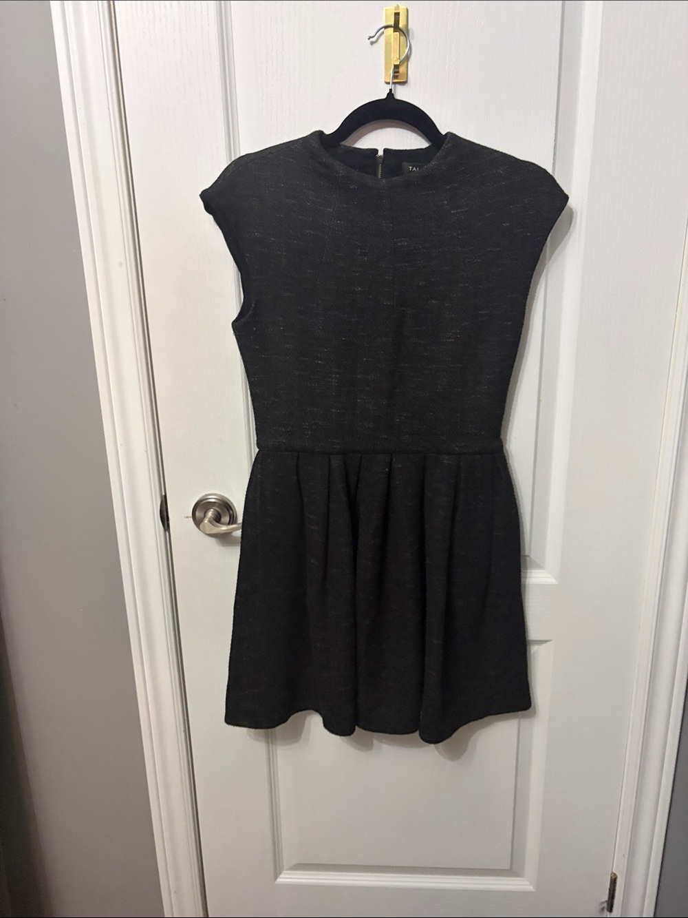 Talula Classic Black Cap-Sleeve Skater Dress